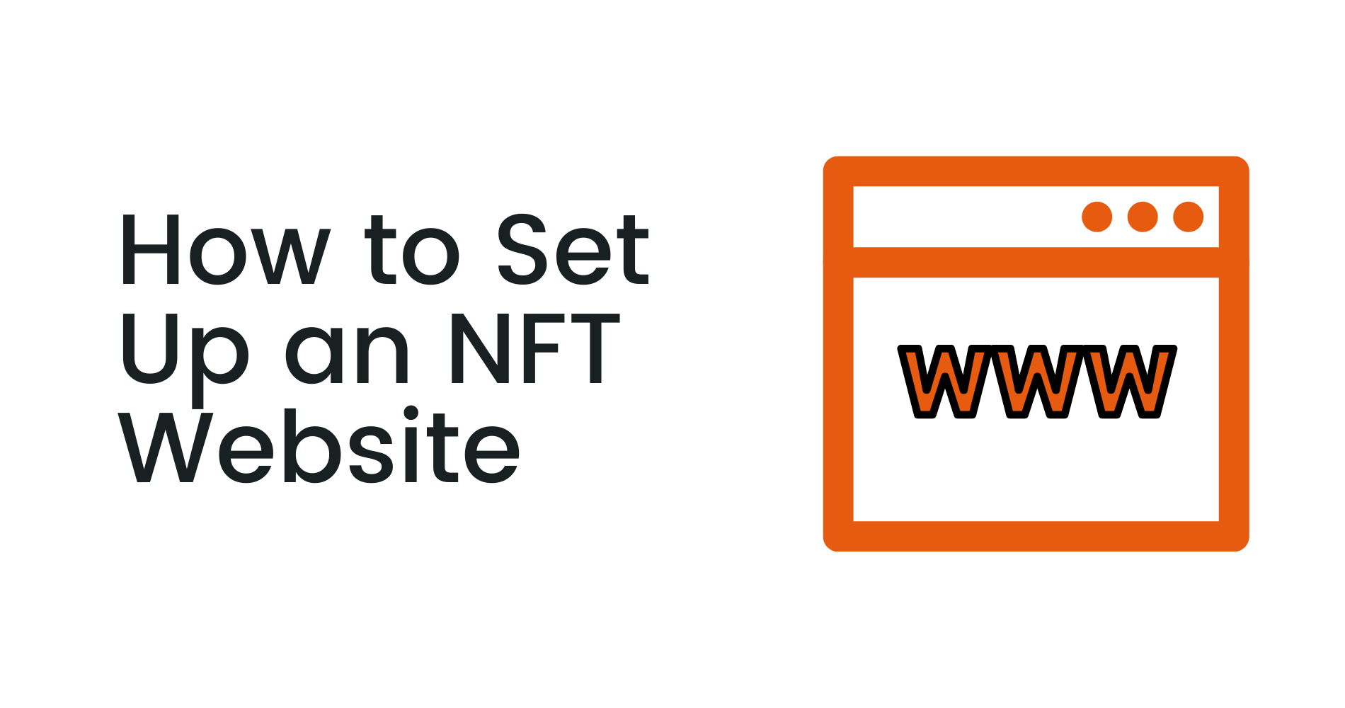 How to set up an NFT website