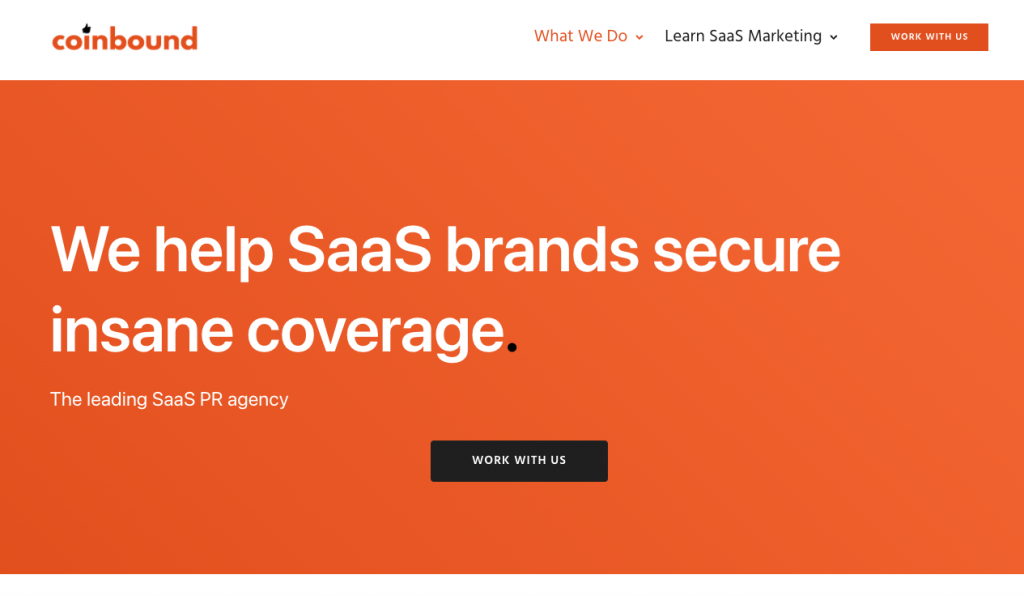 Coinbound SaaS PR Screenshot