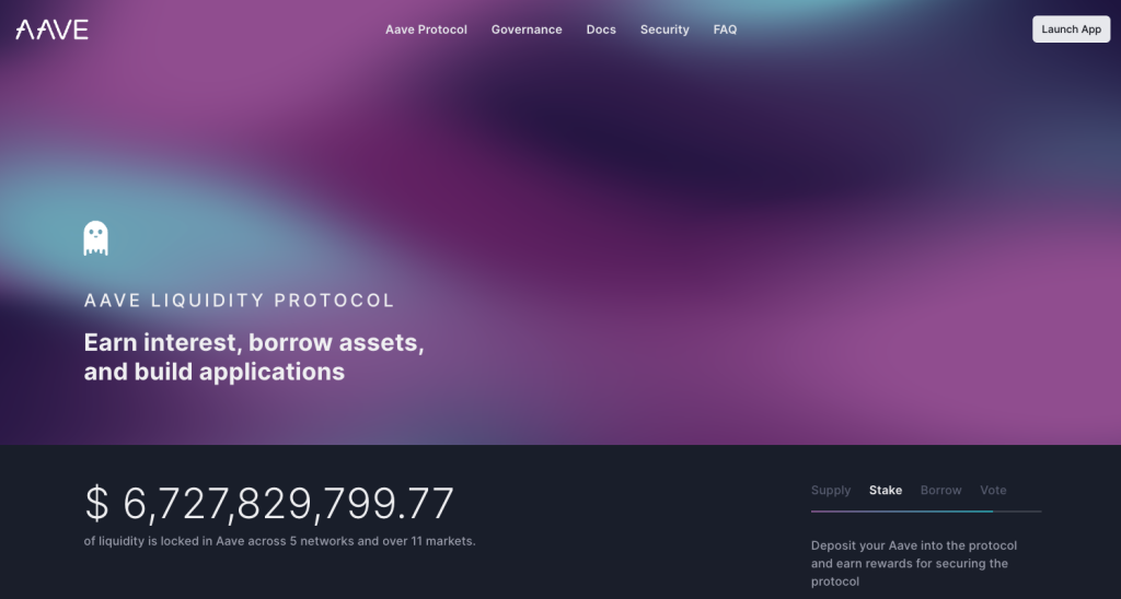 AAVE Screenshot