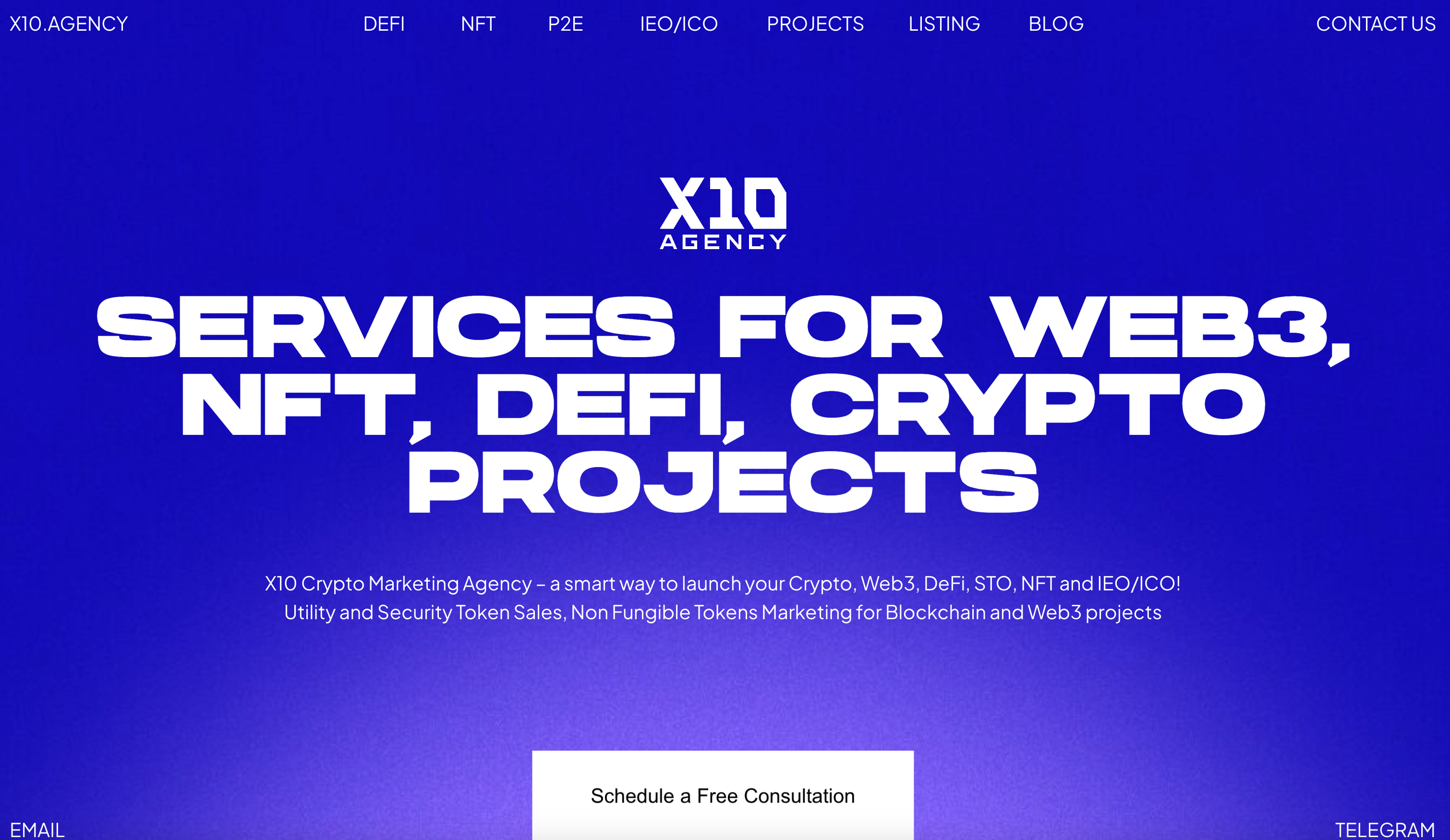 An image showcasing the team of X10 Agency, a web3 marketing agency with expertise in blockchain and cryptocurrency marketing.